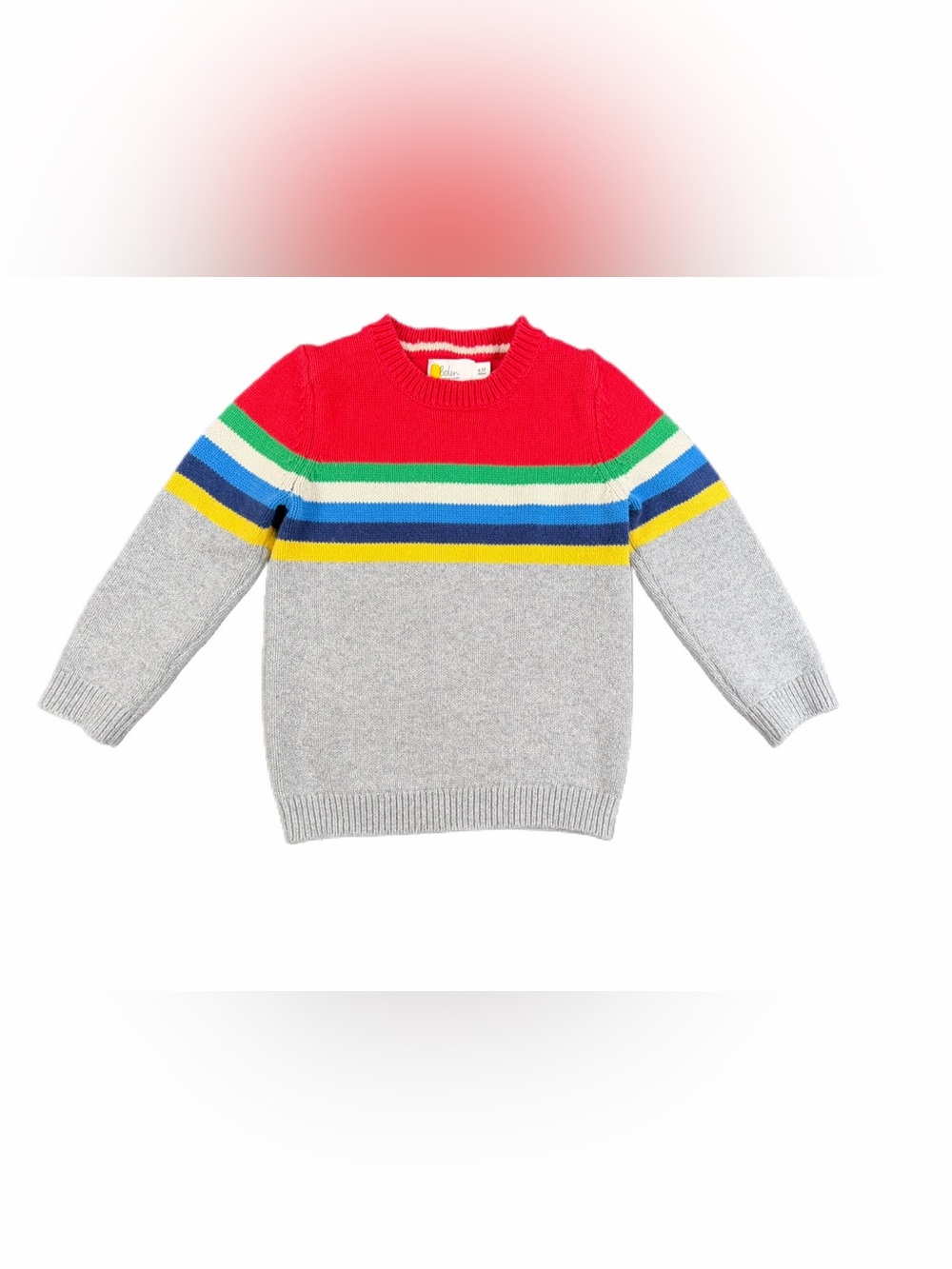 BODEN Kids Chunky Striped Wool Blend Jumper Sweater - 4-5Y